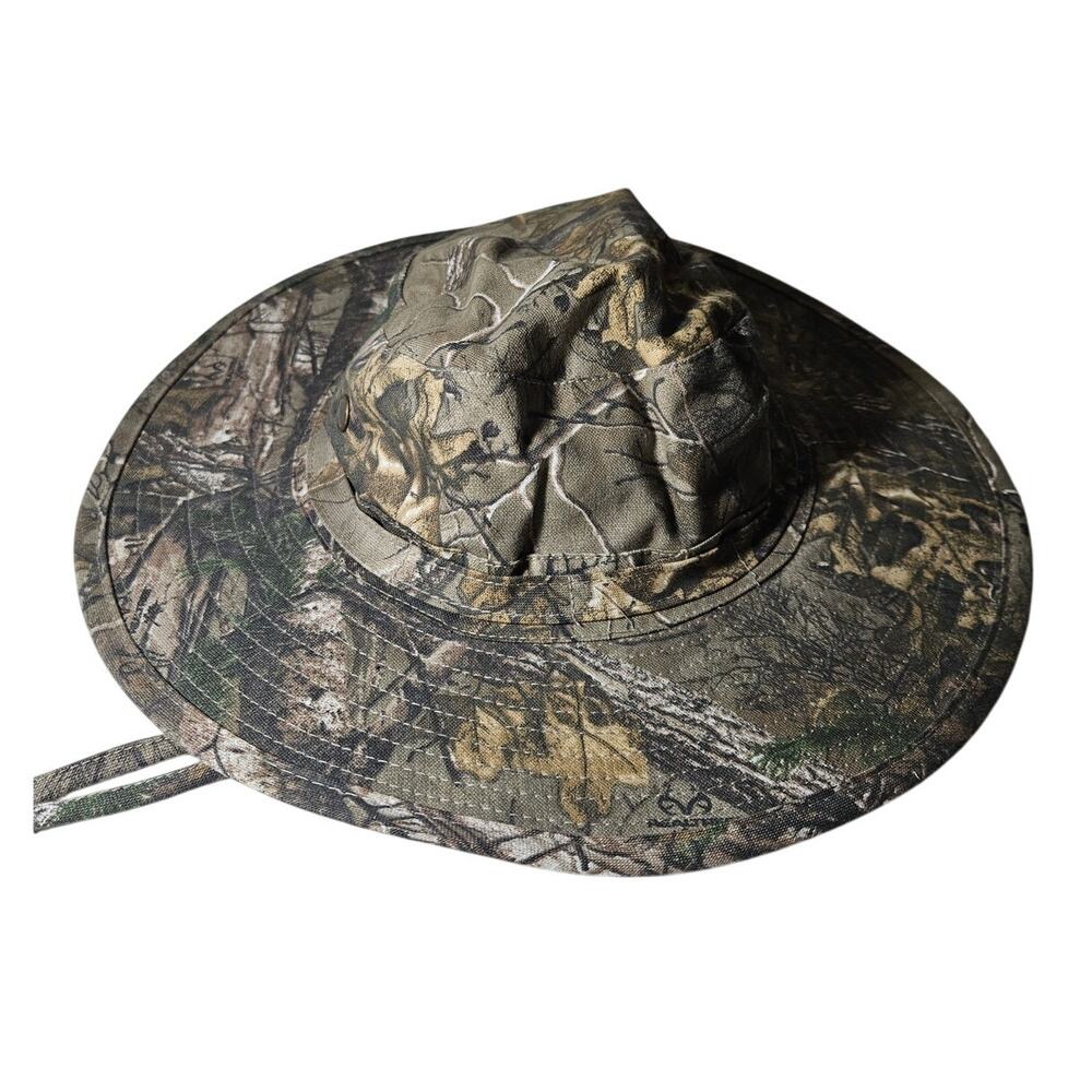 DORFMAN PACIFIC Cotton REALTREE CAMO HUNTING HAT Wide Brim Sun Cap Size Fits All